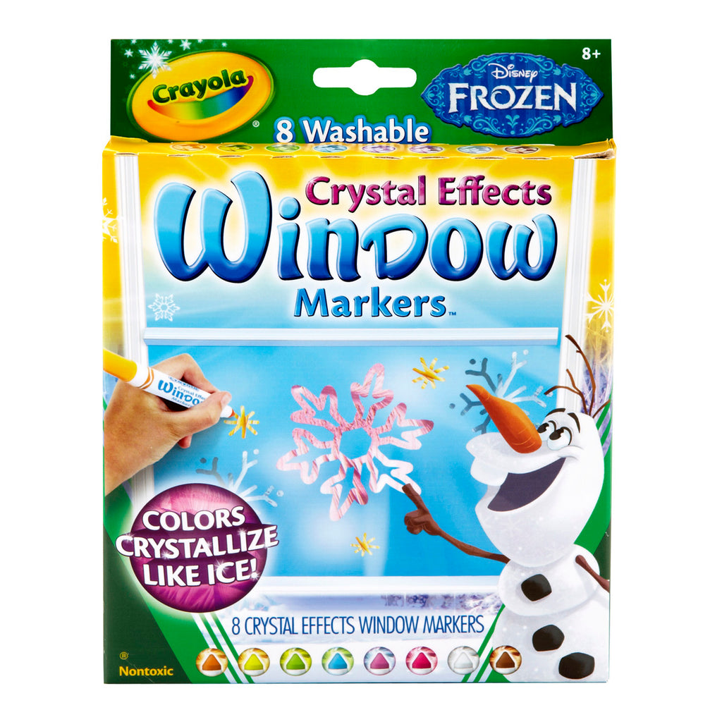 Crayola 8 ct. Washable Crystal Effects Window Markers, Disney Frozen – 365  Wholesale